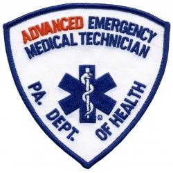 Pennsylvania ADVANCED EMERGENCY MEDICAL TECHNICIAN patch Pennsylvania ADVANCED EMERGENCY MEDICAL TECHNICIAN patch