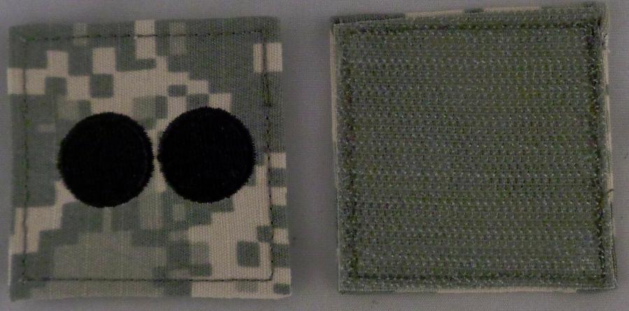 1LT 1st Lieutenant ROTC ACU RANK PATCH with hook fastener back