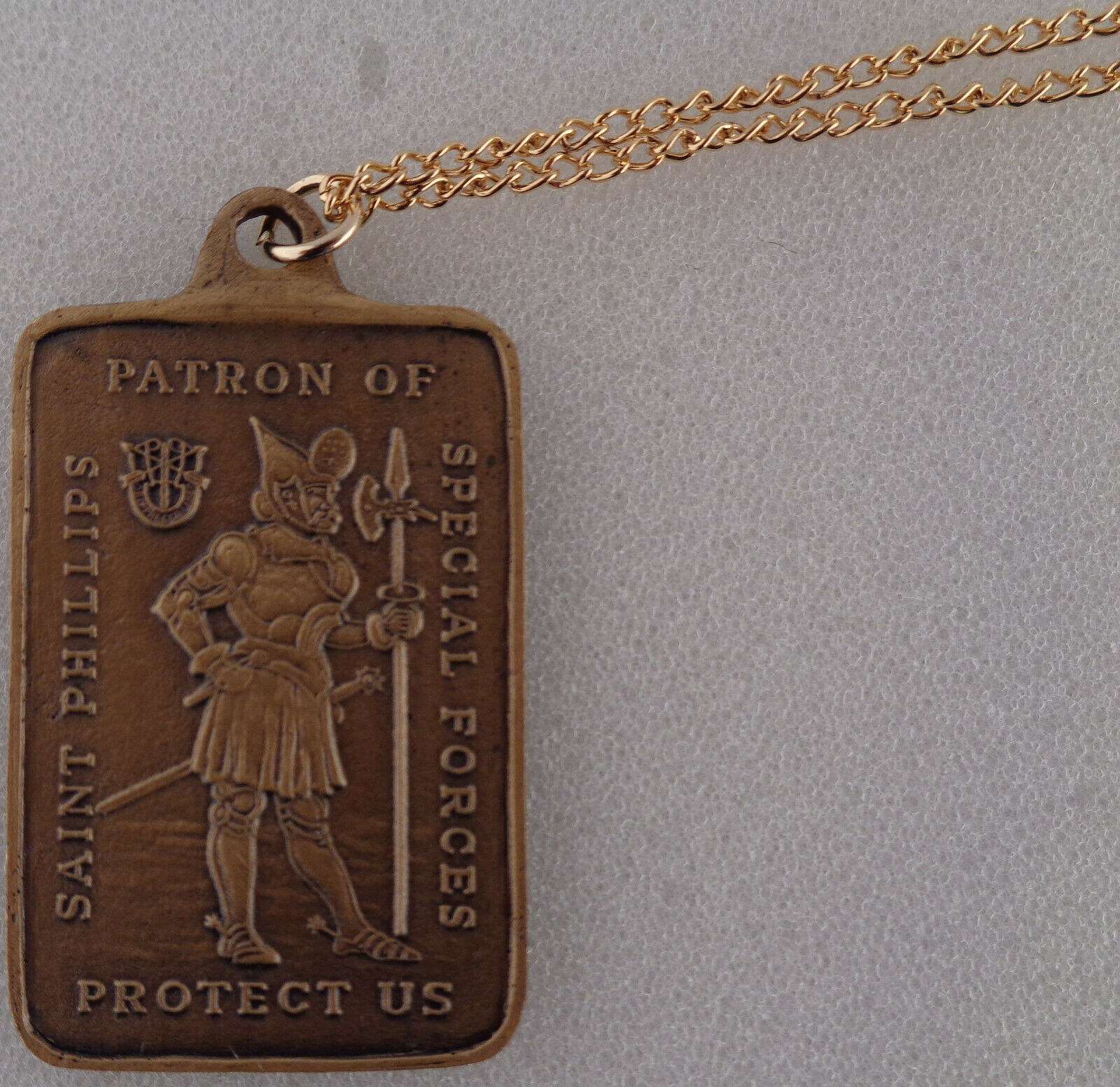 Saint  Phillips Patron of SPECIAL FORCES Airborne Necklace Pendant