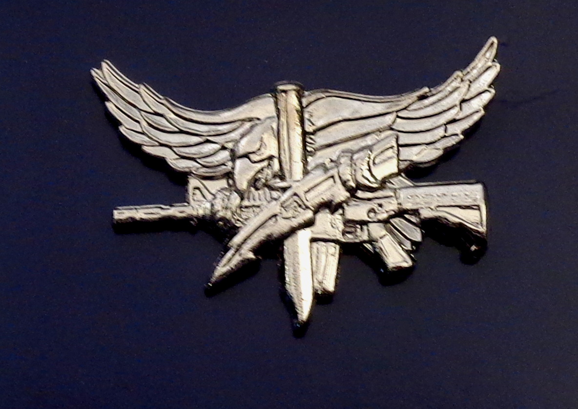 SWAT Operator Insignia with Eagle Center Mass POLISHED SILVER
