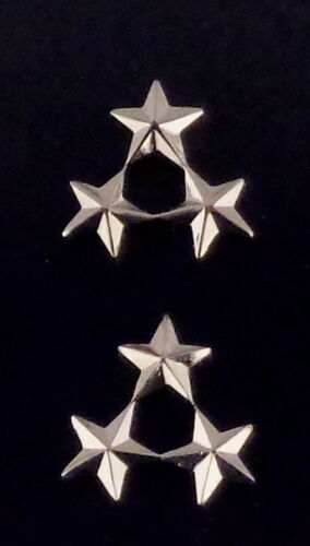 3 Stars Silver Cluster collar pins