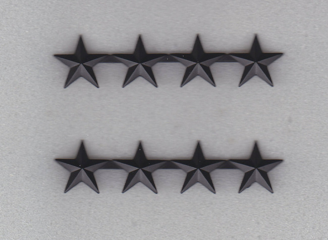 4 stars Black 5/8" Hero's Pride