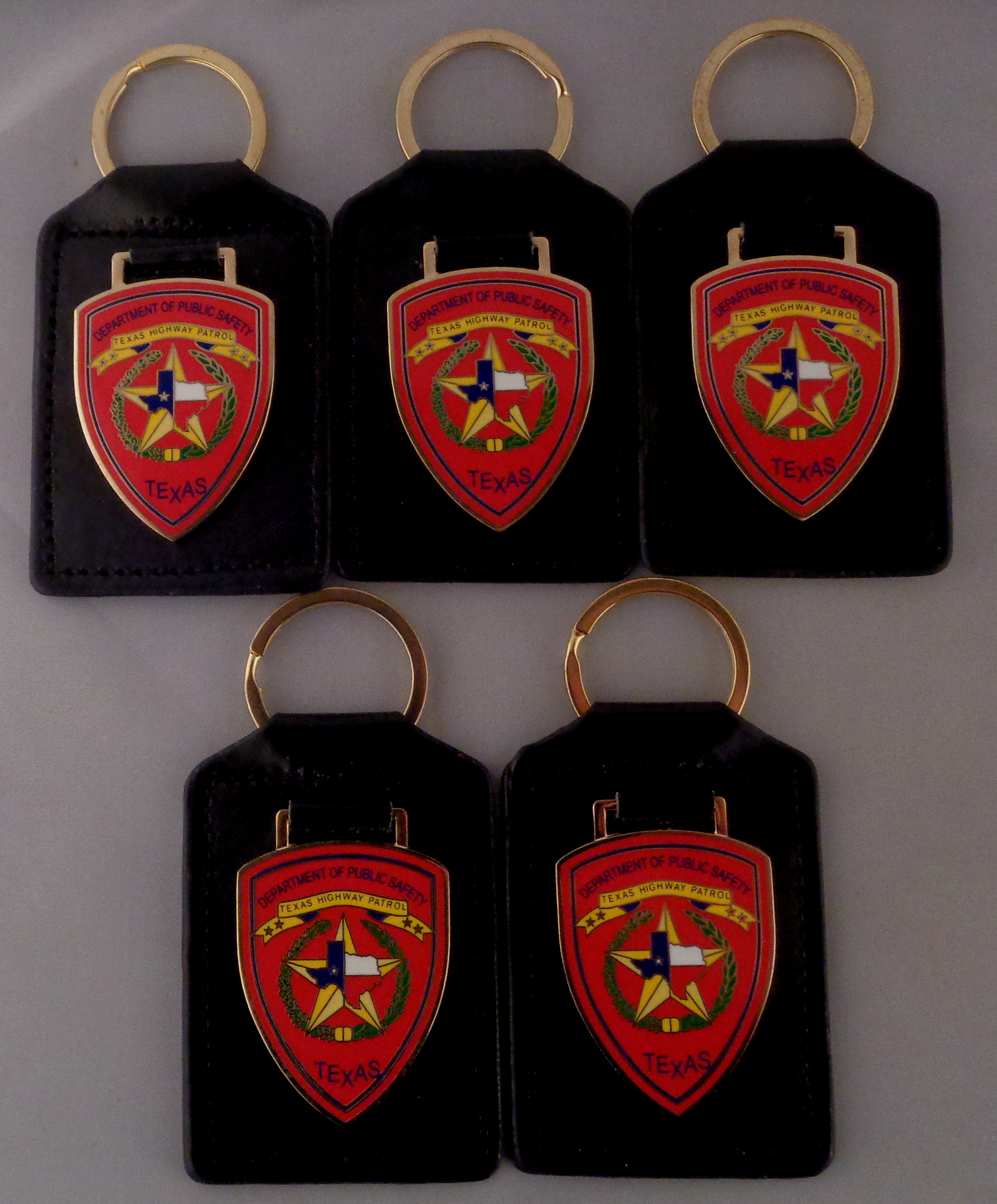 5 Texas Highway Patrol Key Rings