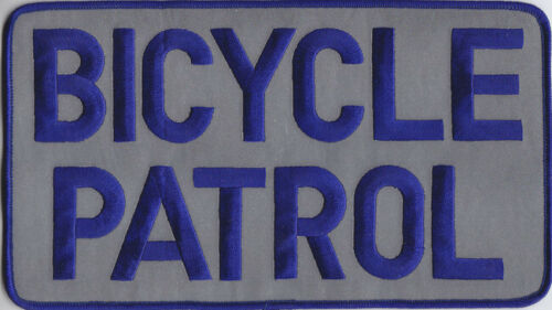 BICYCLE PATROL Back Panel Uniform Patch 8 7/8" wide by 5" high