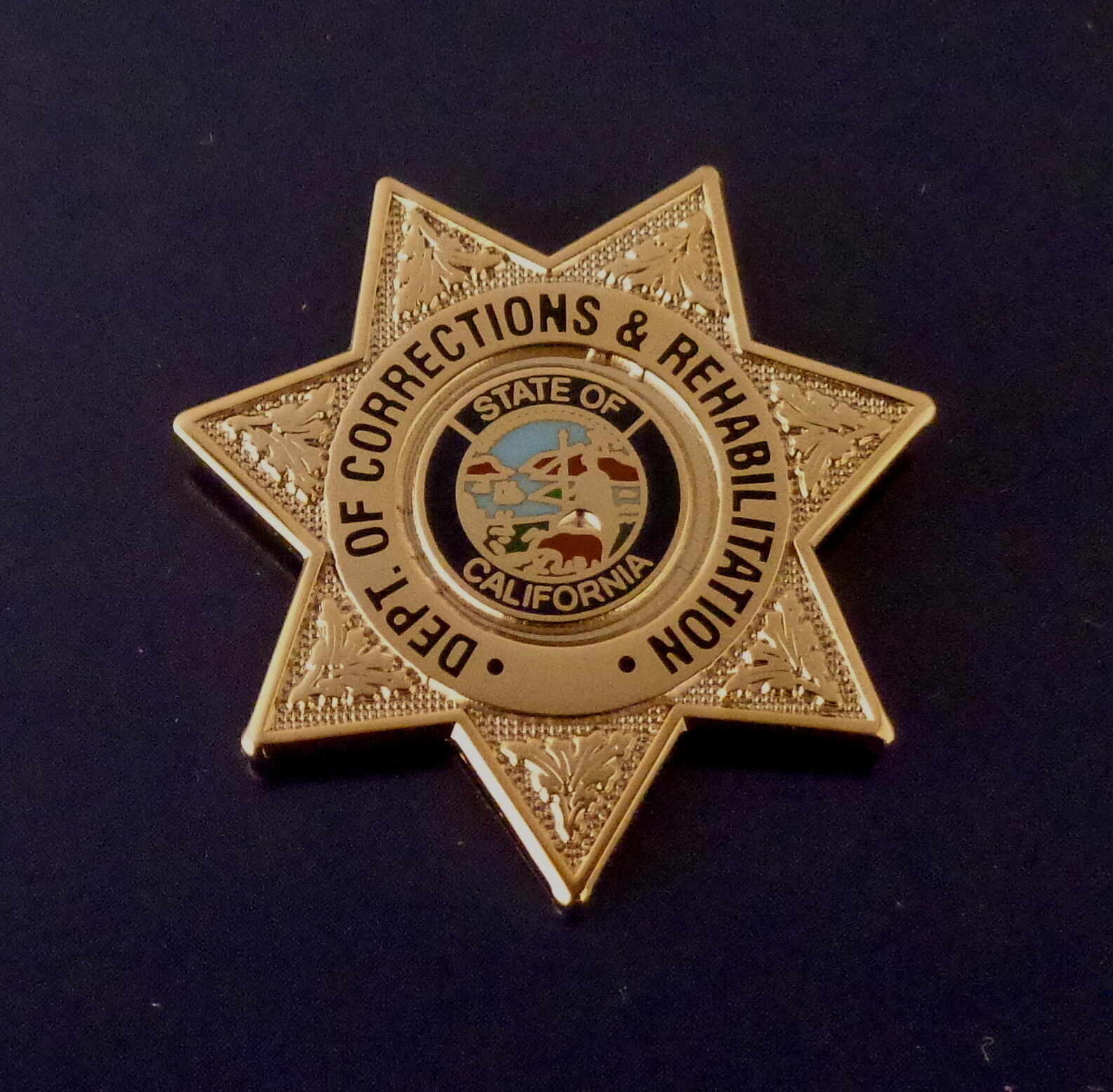 CDCR California Dept of Corrections & Rehabilitation mini badge Lapel Pin CA