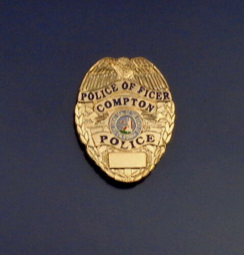 Compton CA California Police Officer Mini Badge Lapel Pin