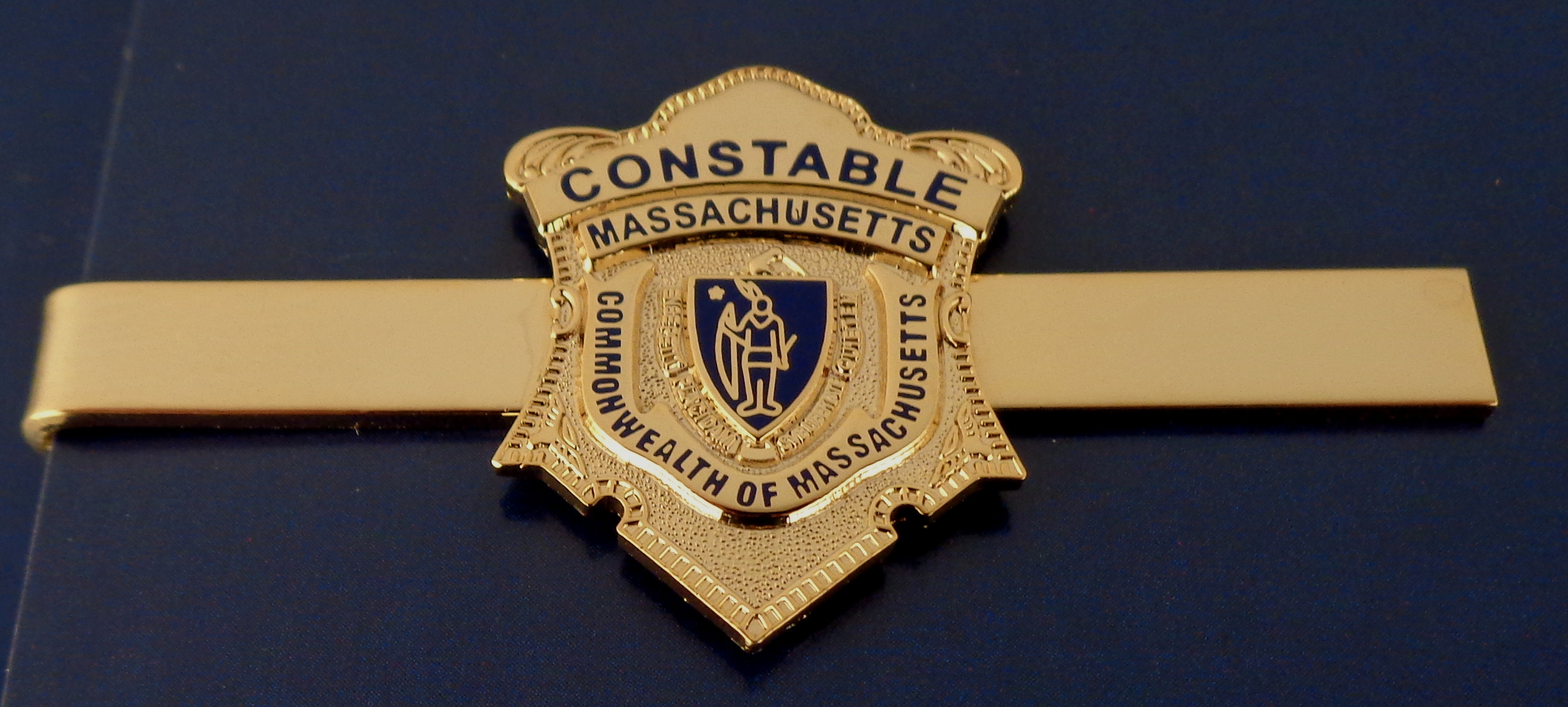 CONSTABLE Commonwealth of Massachusetts TIE BAR gold
