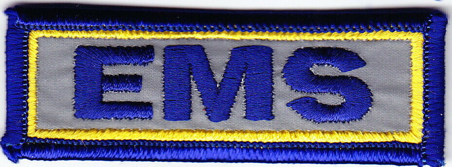 EMS Reflective Tab Hat Patch 3 X 1