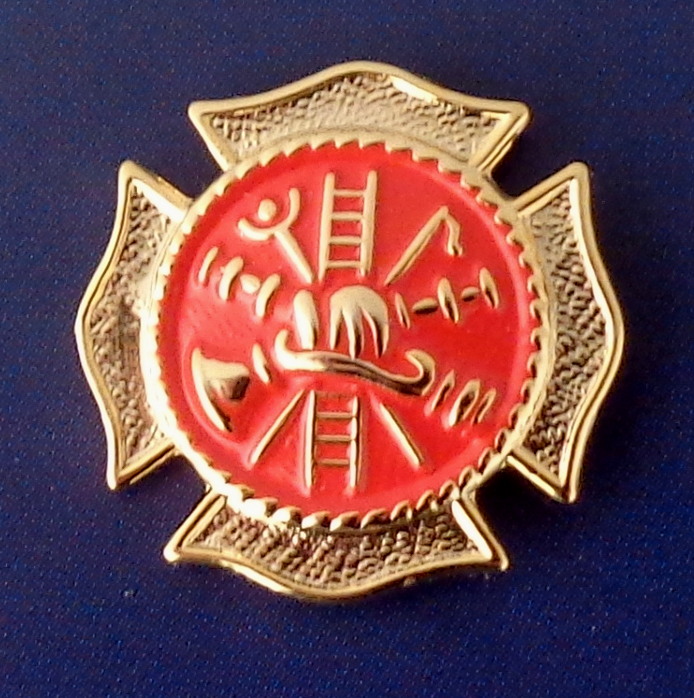 Fire Scramble Tie Tack Gold