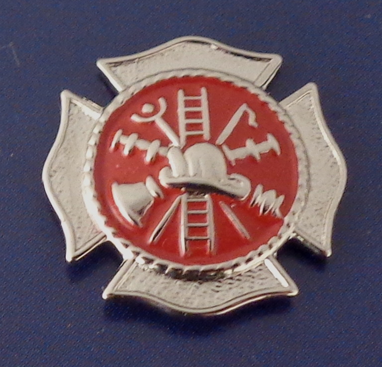 Fire Scramble Tie Tack Silver