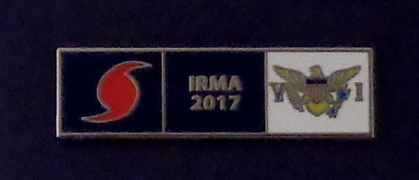 HURRICANE IRMA 2017 US Virgin Islands USVI Uniform Award/Commendation Bar pin