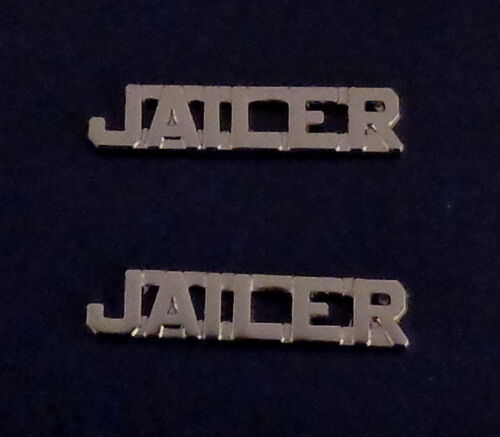 JAILER 1/4" Silver collar pins