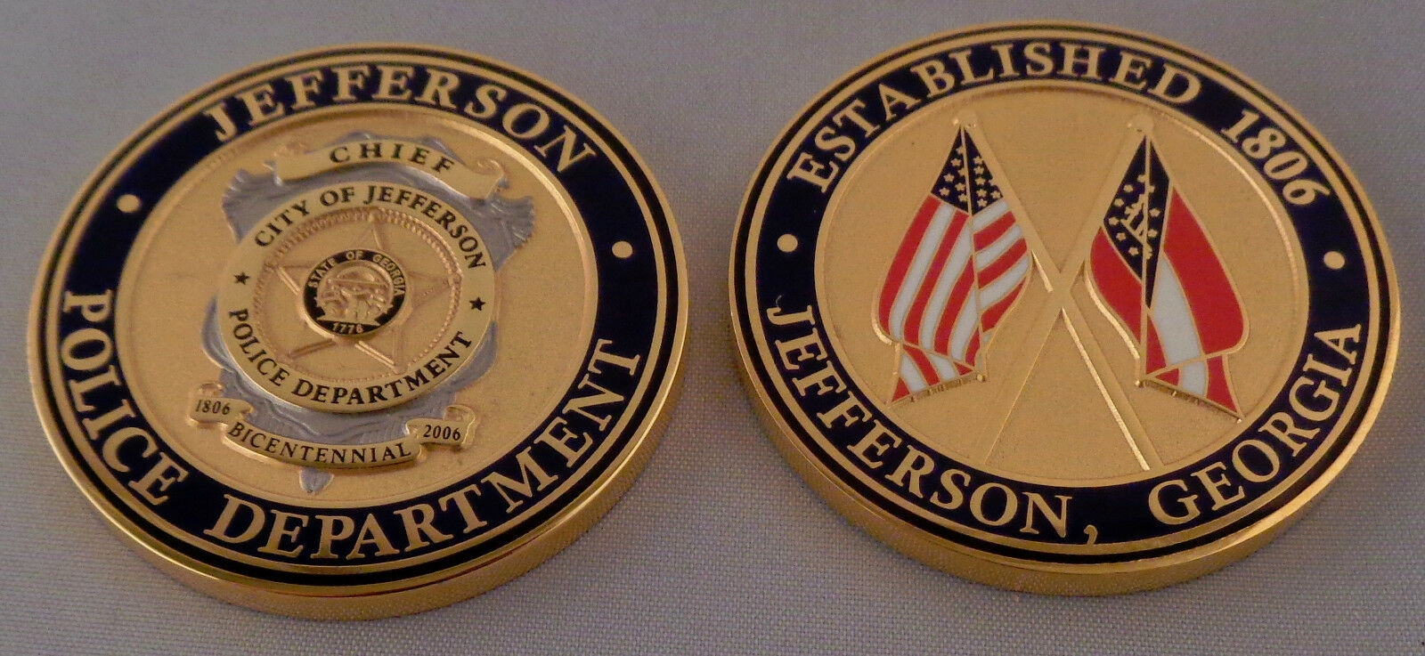 Jefferson Georgia Police Challenge Coin