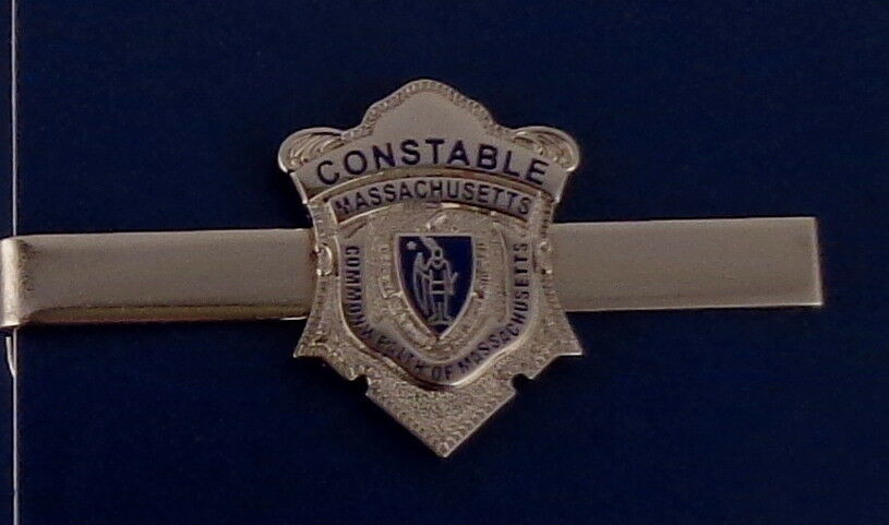 CONSTABLE Commonwealth of Massachusetts TIE BAR silver