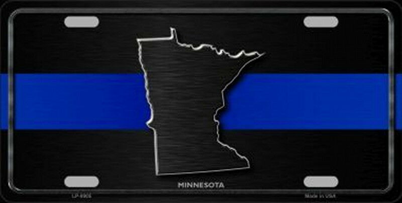 MINNESOTA Thin Blue Line Auto License Plate 6 X 12