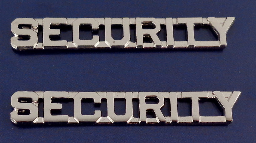 Security 1/4" Polished Silver Collar Pins