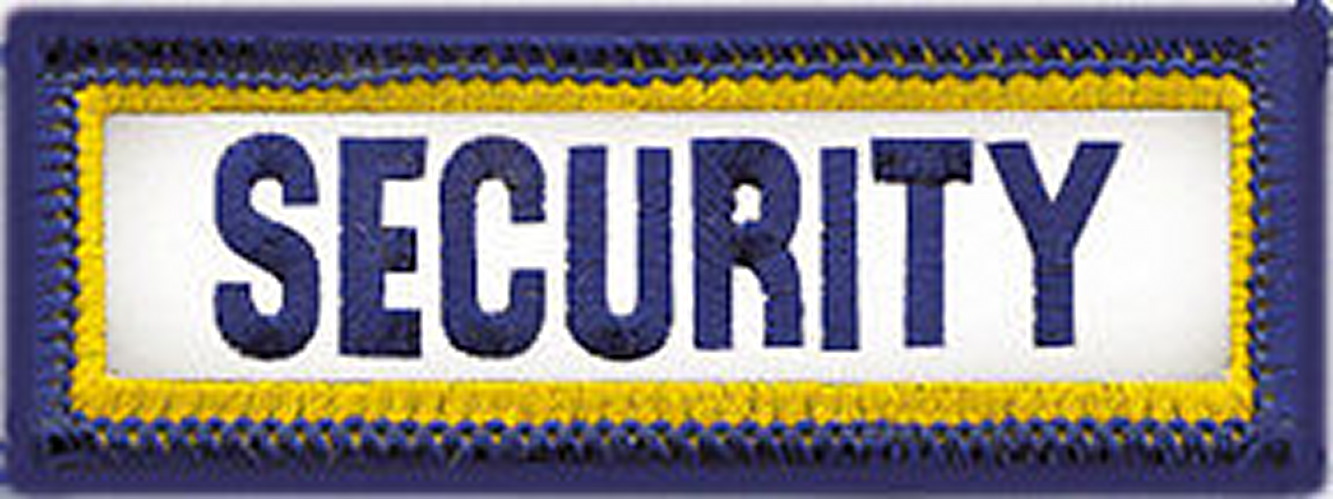 SECURITY 3 X 1 Reflective Tab Patch
