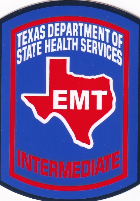 Texas EMT INTERMEDIATE DECAL small