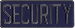 SECURITY Grey on Navy Blue Back Panel Patch 11 X 4