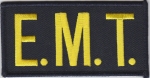 E.M.T. Gold on Midnight Navy Front Panel Patch 2X4
