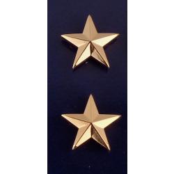 1 Star 5/8" Gold Collar Pins