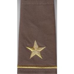 1 STAR Shoulder Boards Gold on Brown 1 BAR