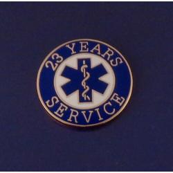 23 YEARS SERVICE EMS STAR OF LIFE Uniform Lapel Pin