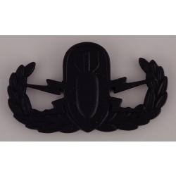 EOD Explosives Ordnance Disposal Team Pin SUBDUED BLACK