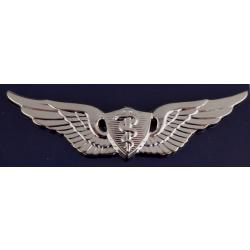 US Army Flight Surgeon Polished Silver Nickel Finish Uniform Wings