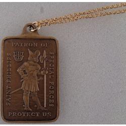Saint  Phillips Patron of SPECIAL FORCES Airborne Necklace Pendant