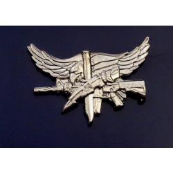 SWAT Operator Insignia with Eagle Center Mass POLISHED SILVER