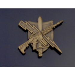 Tactical Patrol Officer Antique Gold uniform pin Center Mass, Inc. Hero's Pride