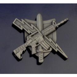 Tactical Patrol Officer Antique Silver uniform pin Center Mass, Inc. Hero's Pride