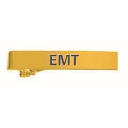 EMT Tie Bar Polished Gold with Royal Blue Lettering male Version