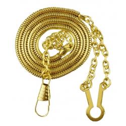 Whistle Chain Button Style Gold