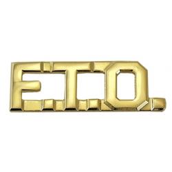 F.T.O. 3/8" Gold collar pins with periods