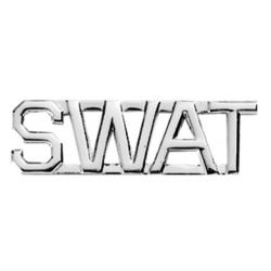 SWAT 3/8" Polished Silver Nickel Finish Collar Pins NO PERIODS