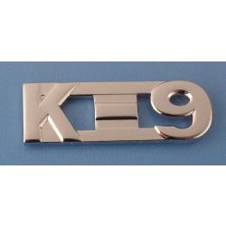 K-9 3/8 Polished Silver Nickel Finish Collar Pins