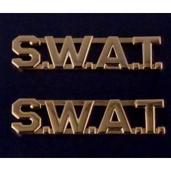S.W.A.T. 1/2" Gold Collar Pins HUGE!