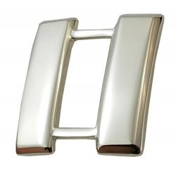 Captain Bars 3/4" Mini Smooth Polished Silver Nickel