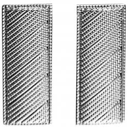 LT Silver Corrugated 3/4" Mini Small Collar Pins Clutch Back