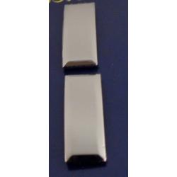 LT Bars 1" Smooth Polished Silver Nickel Plating Hero's Pride 4424RN