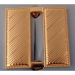 Captain Bars 1" Corrugated Gold Collar Pins SAFETY CATCH