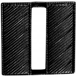 Captain Bars 1" Corrugated BLACK Collar Pins CLUTCH BACK Large