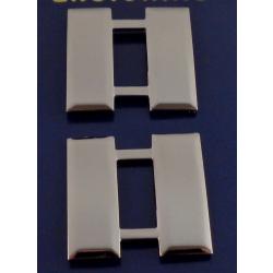 Captain Bars 1" Smooth Polished Silver Nickel Plating Hero's Pride 4426RN