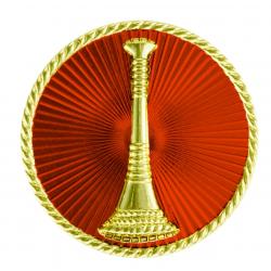 1 Bugle Gold with Red 15/16" Hero's Pride 4450R