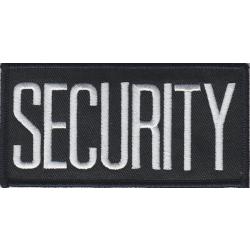 SECURITY 4X2 White on Midnight Navy Front Panel Patch