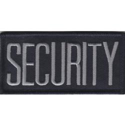 SECURITY 4X 2 Grey on Midnight Navy Front Panel Patch