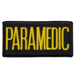 PARAMEDIC 2X4 Medium Gold on Black Front Panel Patch