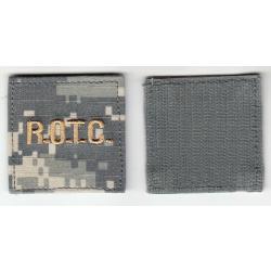 R.O.T.C. GOLD ACU PATCH with hook fastener back
